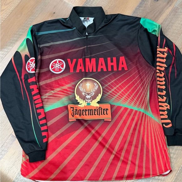 Gemini JAGERMEISTER JAGER YAMAHA 1/4 Zip FIshing Outdoor Shirt Jacket The Stag - Picture 8 of 8